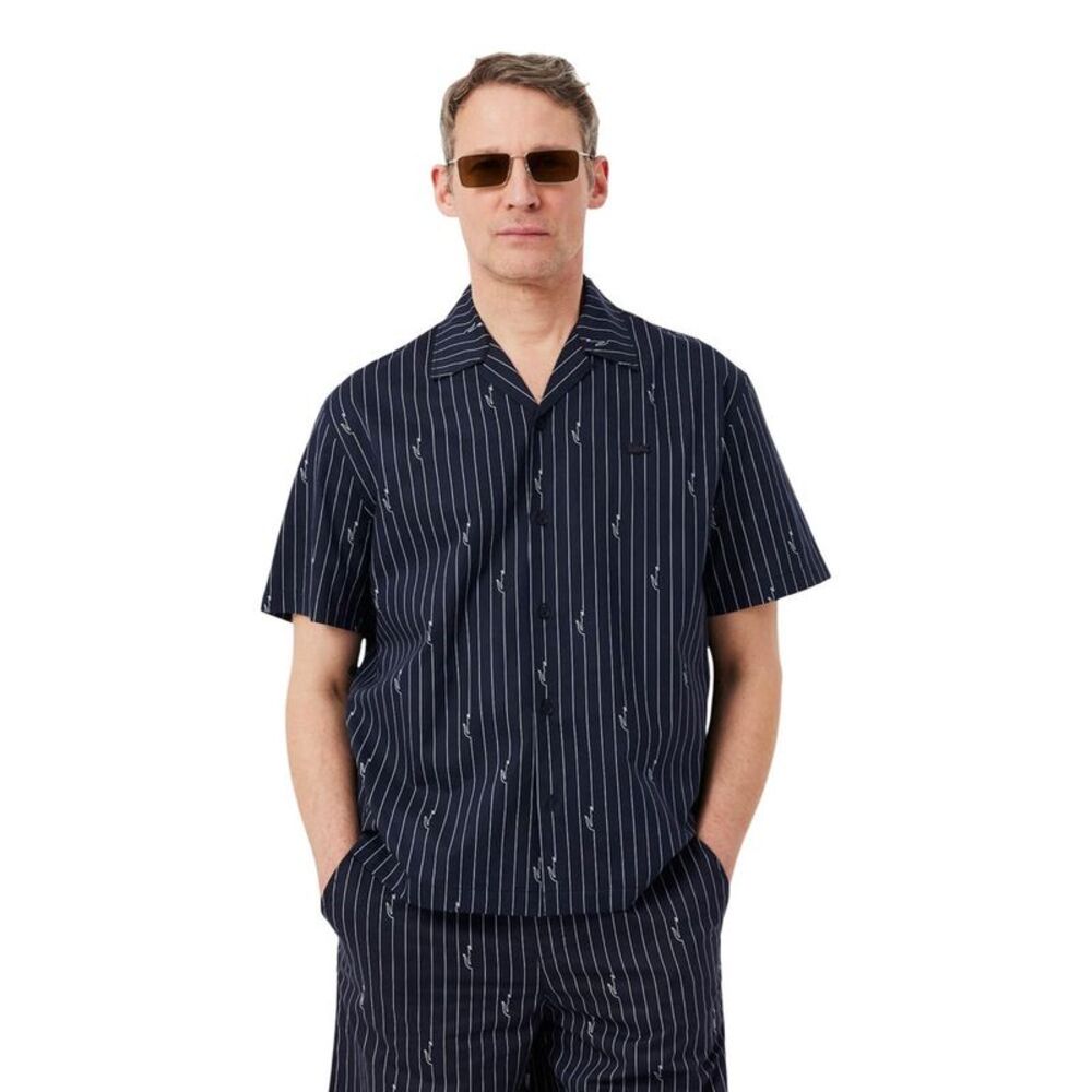 Lacoste Black Cotton Shortsleeve Men's Shirt